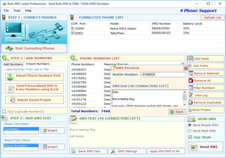 Bulk SMS Caster Professional Bulk SMS Caster Professional