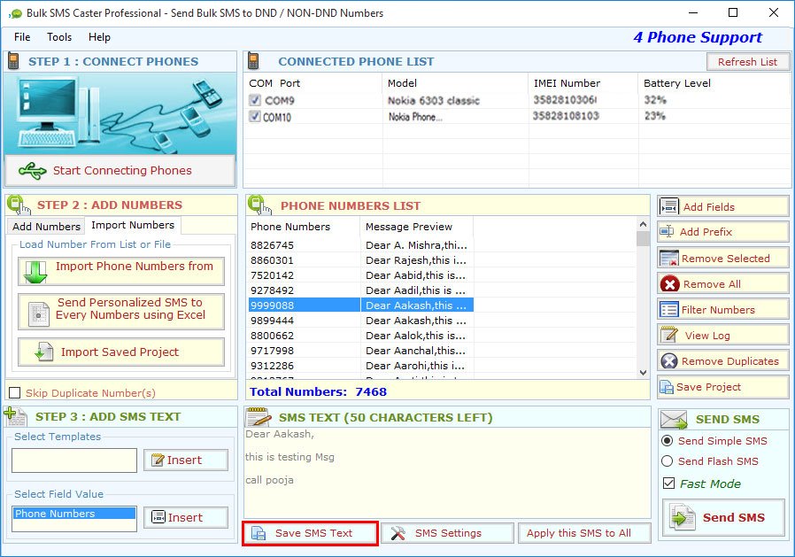 Bulk SMS Caster Professional Bulk SMS Caster Professional