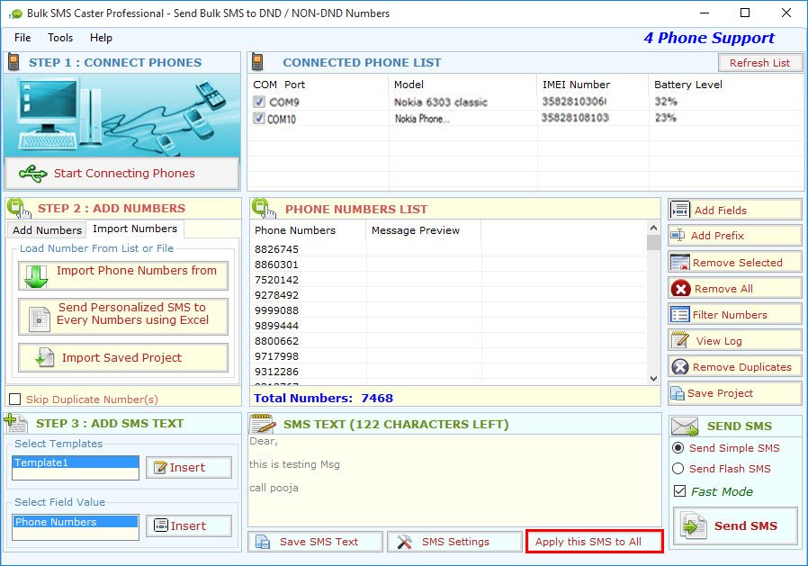 Bulk SMS Caster Professional Bulk SMS Caster Professional