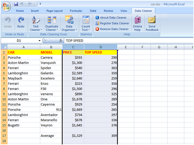 Excel Data Cleaner Excel Data Cleaner