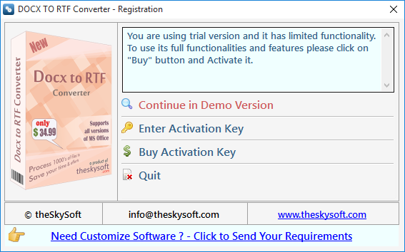 Docx to RTF Converter Docx to RTF Converter