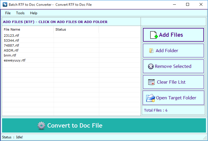 RTF to Doc Converter RTF to Doc Converter