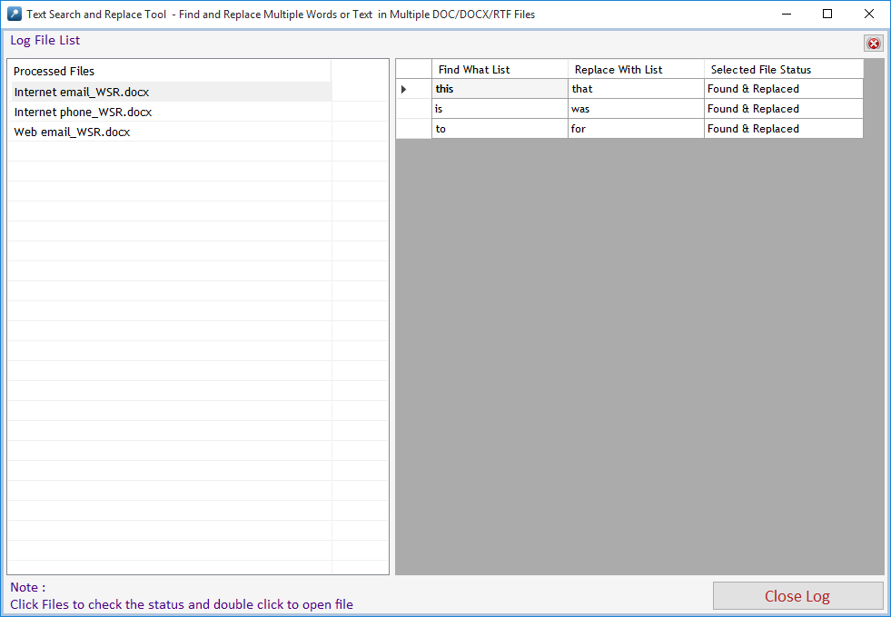 Text Search and Replace Tool Text Search and Replace Tool