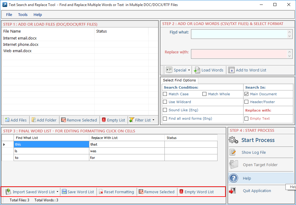 Text Search and Replace Tool Text Search and Replace Tool