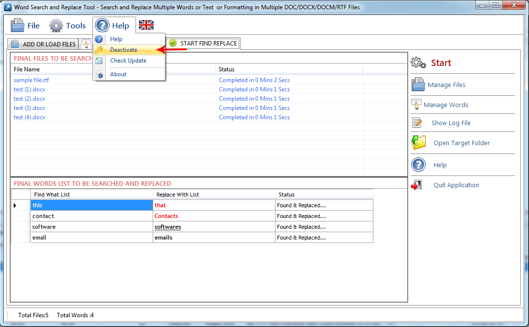 Word Search and Replace Tool Word Search and Replace Tool
