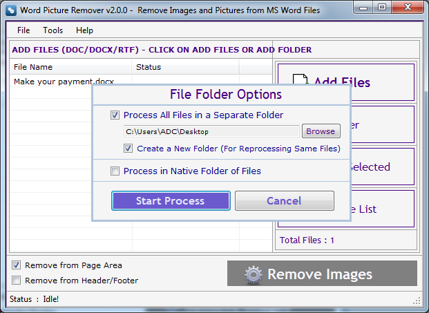 Word picture Remover Word picture Remover